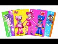 🌈 Paper DIY🌈 Poppy Playtime 5 – Mommy Long Legs VS Huggy Wuggy Sticker Book #poppyplaytime