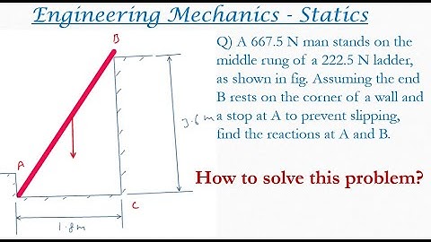 Engineering mechanics solved problem | Equilibrium of three forces in a plane | Statics problems 75