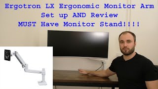 Ergotron LX Ultrawide Monitor Stand Setup and Review ¦ You NEED one if you have a monitor!!