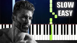 Bring Me The Horizon - Can You Feel My Heart (Gigachad) - SLOW EASY Piano Tutorial Resimi