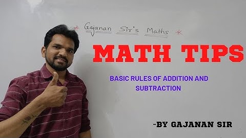 BASIC RULES OF MATHEMATICS