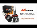 How install nilight e1 h11 led headlight bulbs