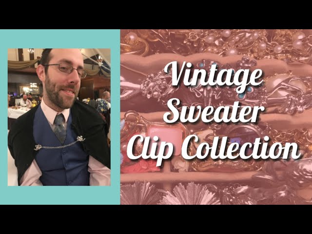 Vintage Jewelry Collection: Sweater Clips 