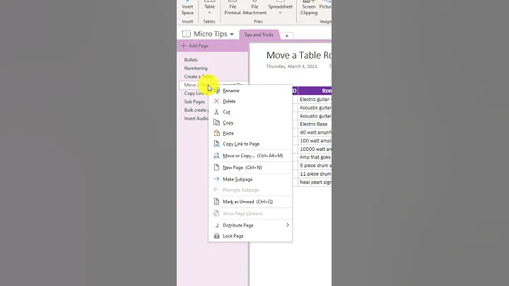 8 MORE Microsoft OneNote tips and tricks in 1 minute ⏱ #shorts