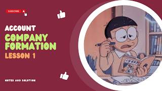 Class 12 Account Chapter 1 Theory Notes | Company Formation