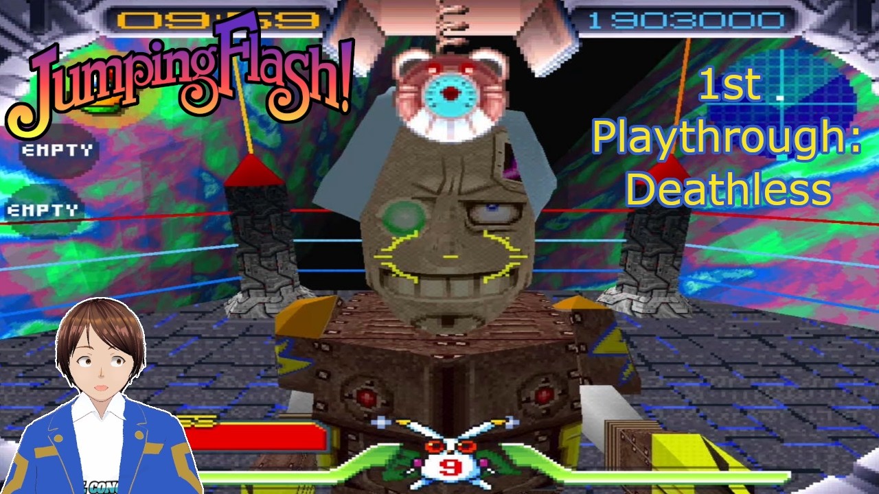 Jumping Flash! (PS1)  | Full Metal Robbit | Full Playthrough | 100% Deathless & Blind