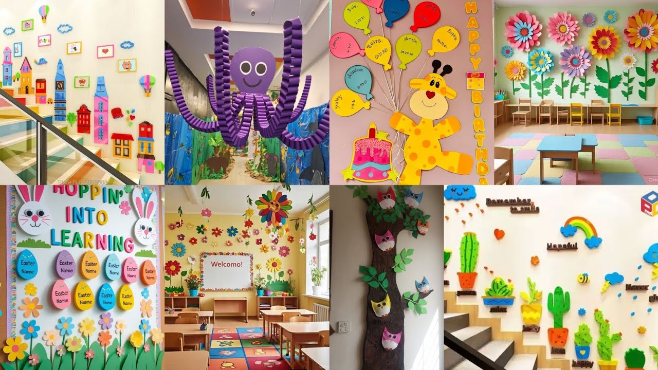 Latest wall hanging ideas 😱 Preschool decoration ideas |Classroom decoration | Bulletin board ideas