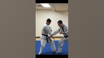 Aikido wrist throw in slow motion (kotegaeshi ura)