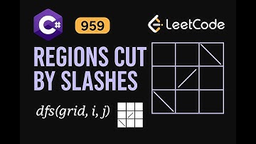 LeetCode 959: Regions Cut By Slashes | C# Solution | DFS & Grid Expansion |
