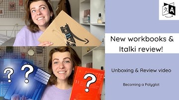 Uboxing new language workbooks from Amazon + Review first Italki lesson! - Becoming a Polyglot