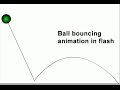 Ball bouncing animation in flash