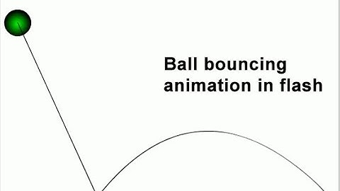 Ball bouncing animation in Flash