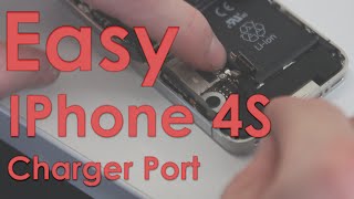 Easy IPhone 4S Charger Port Repair / Replacement | JustPhoneTips