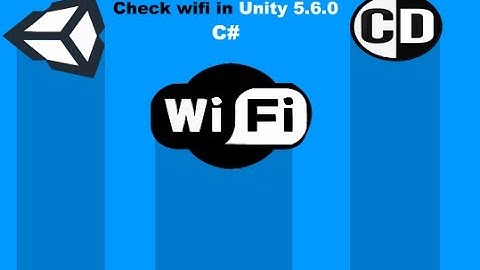 how to check if connected to wiifi unity 5.6.0 c#