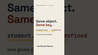 Why student.key Gives You undefined. Javascript Objects tutorial.  #javascript #learntocode