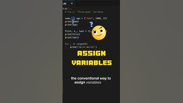 Helpful Tips In Python | “Throw Away” Variables #python #programming #coding