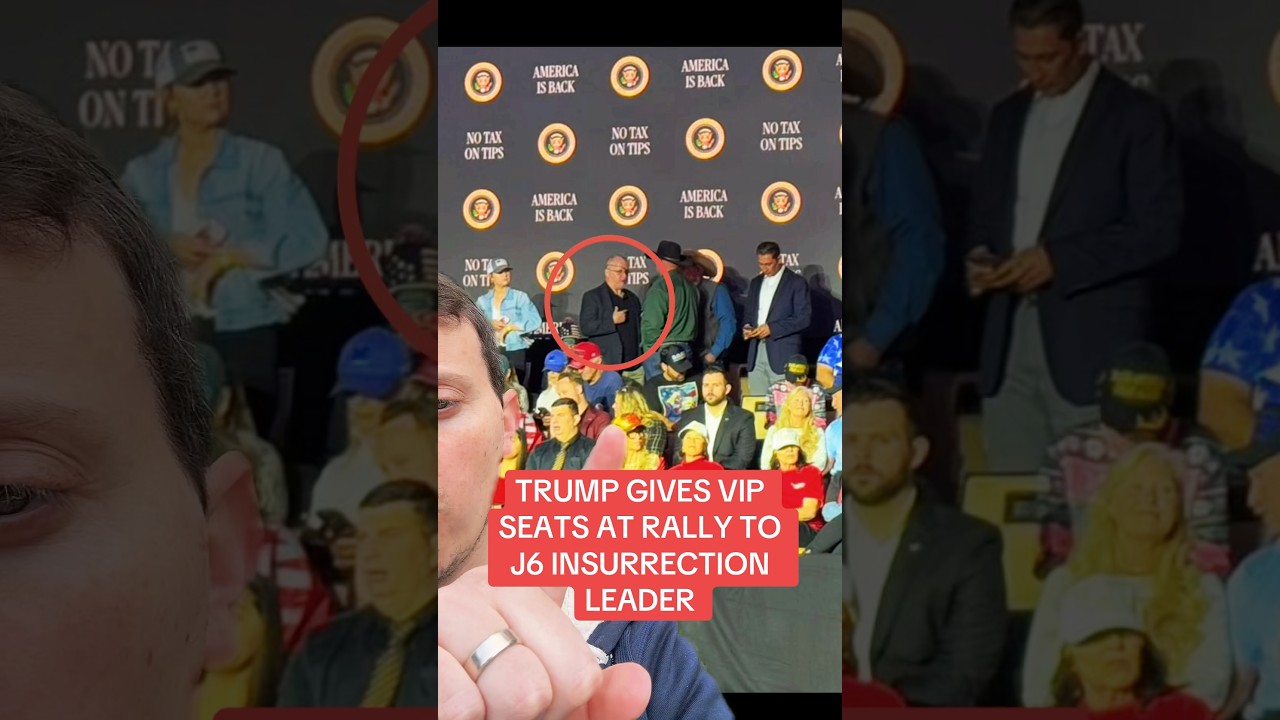 🚨 Trump gives VIP SEAT to Jan 6 Insurrection Leader