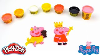 Create Peppa Pig with Play Doh Molds | Preschool Toddler Learning Video ASMR