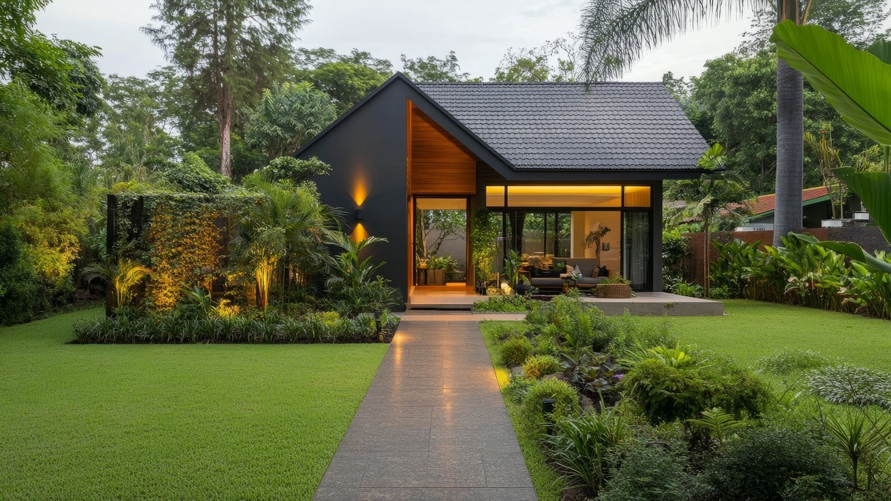 Идеи дизайна небольших роскошных домов, которые создают уютную, элегантную и гостеприимную атмосф...