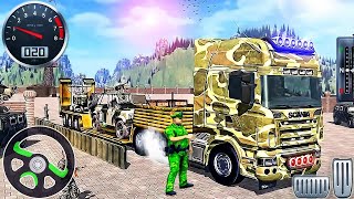 Camión Transportador de Vehículos Militares - Juegos de Carros screenshot 2