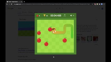 11.880s Google Snake Game Speedrun: 25 Apples - 5 Apples, Small