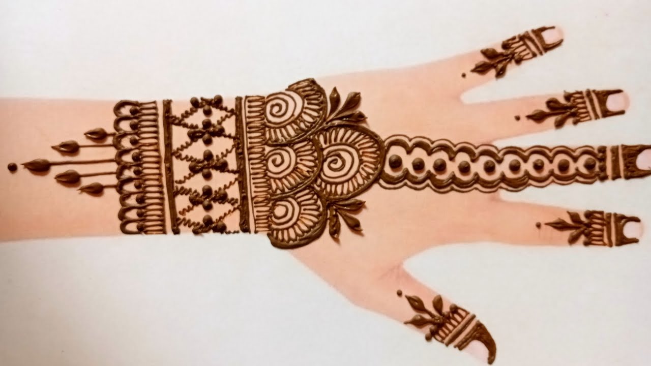 New easy Stylish backhand mehndi design|Simple mehndi design| mehndi ...