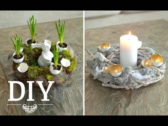 Osterdeko basteln: DIY - Hübsche Blumendeko für Ostern selber machen