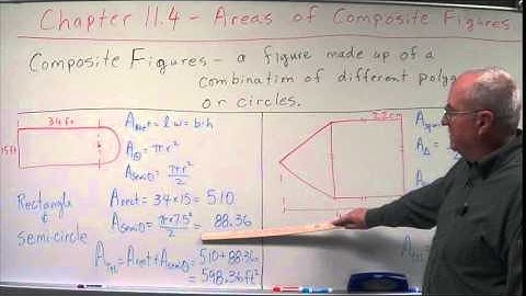 Geometry Chapter 11.4 - Areas of Composite Figures