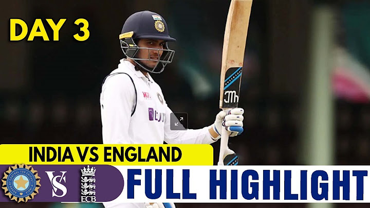 INDIA VS ENGLAND | 1ST TEST MATCH DAY 3 FULL HIGHLIGHTS | IND VS ENG
