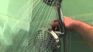 A-FlowTM 5 Function Luxury Dual Shower Head System
