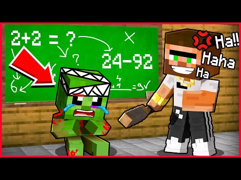 FAKİR ZOMBİ OKULDA ZORBALIĞA UĞRUYOR! 😱 - Minecraft