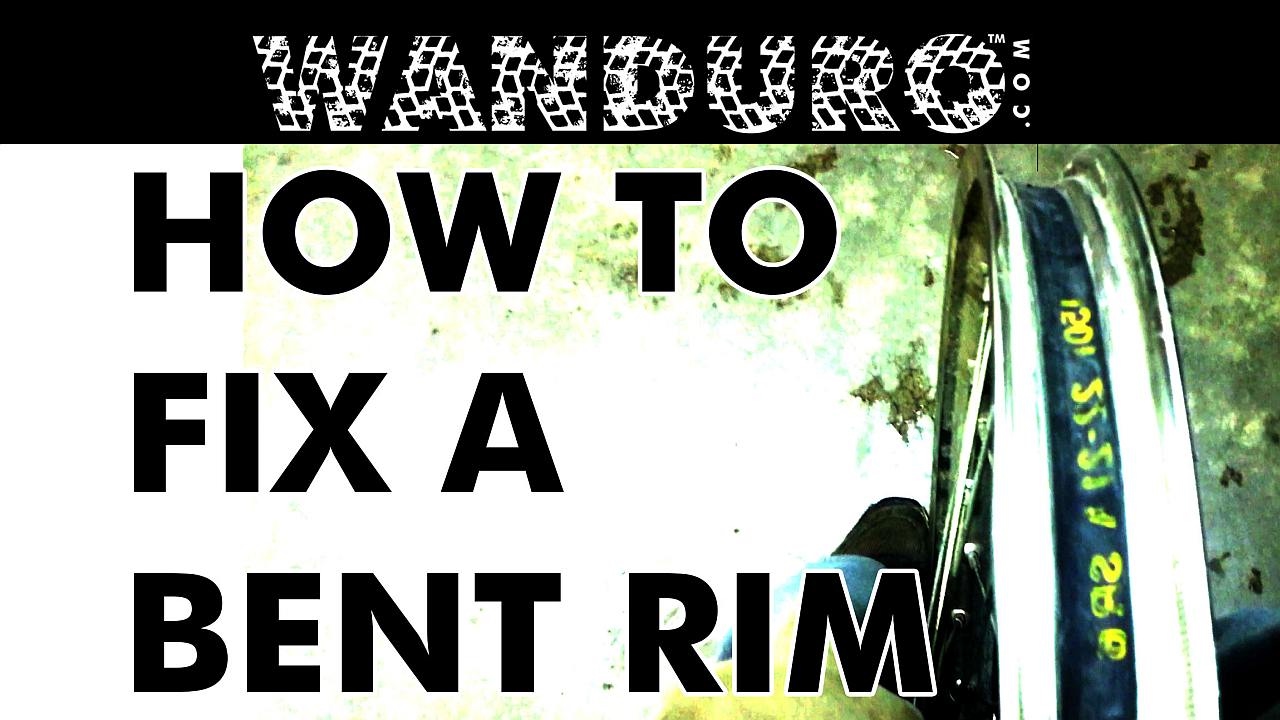 DIY Fix Bent Motorcycle Rim YouTube