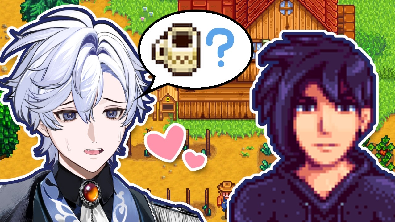 Prince VTuber Tries to Romance SEBASTIAN?!【Stardew Valley】#vtuber #farmlife #newplayer
