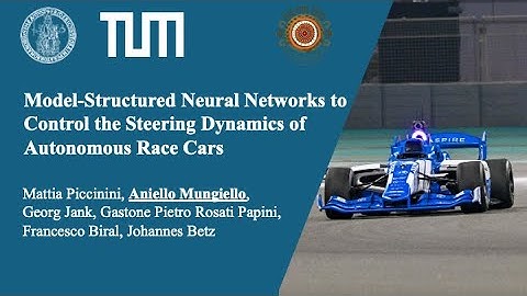 Model-Structured Neural Networks to Control the Steering Dynamics of Autonomous Race Cars (ITSC