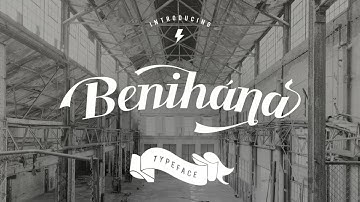 Access alternate glyphs "Benihana Typeface"