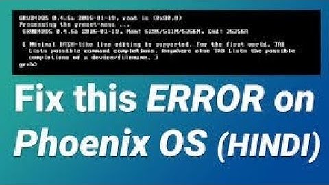 Phoenix OS Problem Solved ||  Boot Error FIXED! 😱