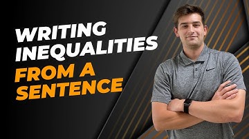 Writing Inequalities from a Sentence