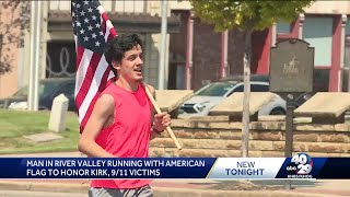 Man in Fort Smith runs to honor Charlie Kirk, 9/11 victims