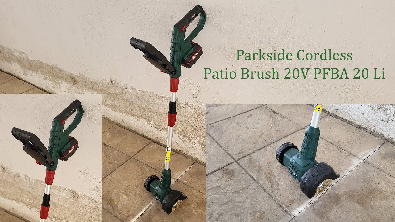 Parkside Cordless Patio Wire Brush 20V PFBA 20 Li A1 - YouTube