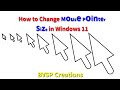 Windows 11 - How to increase mouse pointer size | How to change mouse pointer size | How to videos