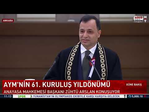 #CANLI - AYM'nin 61. kuruluş yıldönümü.. Anayasa Mahkemesi Başkanı Zühtü Arslan konuşuyor