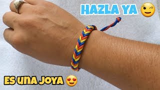 Tutorial de como hacer esta hermosa pulsera de hilo paracord fácil y rápido