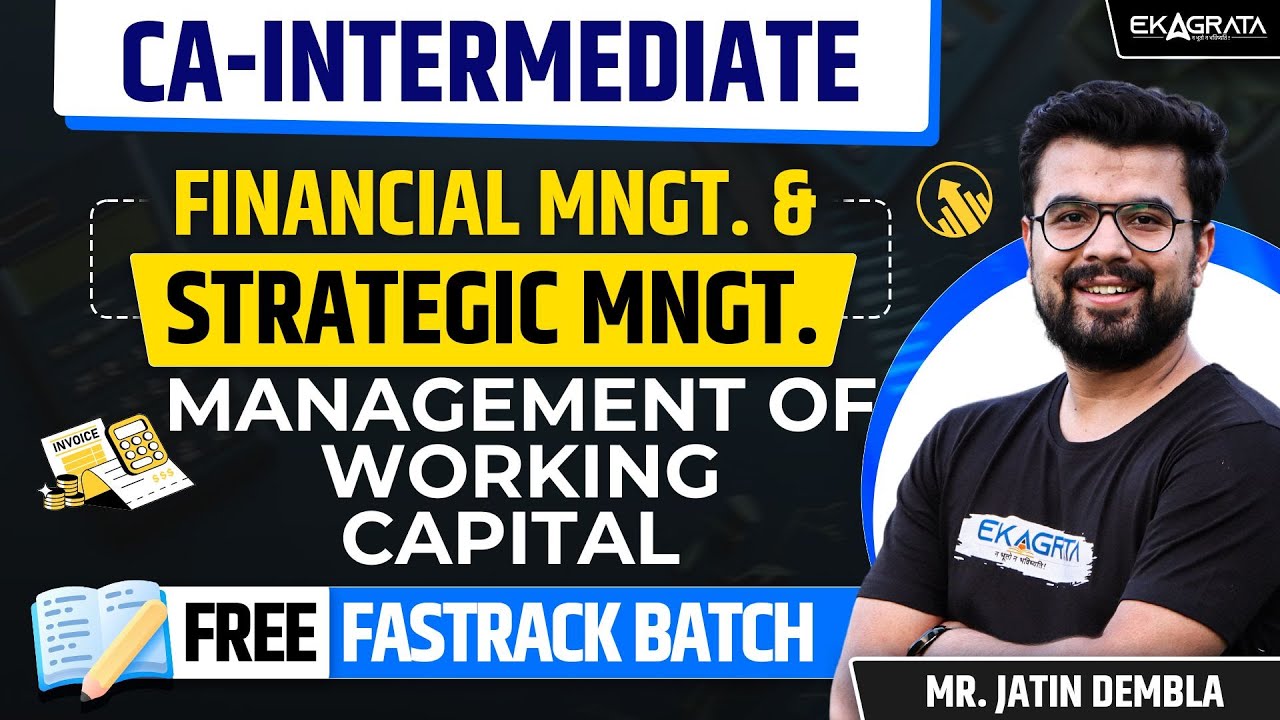 Management Of Working Capital Revision | CA Inter FM SM Fasttrack ...