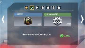 Call of Duty Mobile Kill 10 Enemies with the RUS-79U SMG Task Completed