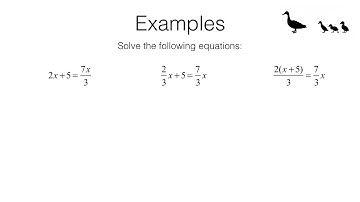 A17b Part 2 video 1 of 3 Solving equations with algebraic fractions (unknown is on both sides)