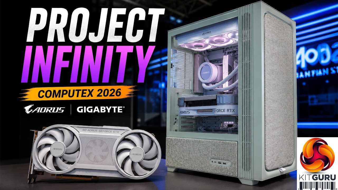 Computex 2026: Gigabyte Project Infinity, new monitors, laptops