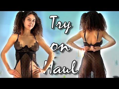 Lingerine haul. Transparent Try On Haul with Jenny Taborda | Sheer Clothes
