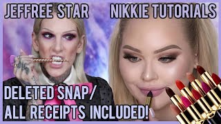 JEFFREE STAR THREATENS NIKKIE TUTORIALS?⎮ DELETED SNAP INCLUDED!