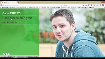 Logging into Sage x3