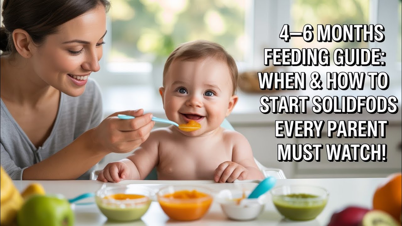 Руководство по кормлению детей в возрасте 4–6 месяцев: когда и как начинать прикорм (обязателен к...